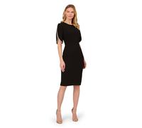 Adrianna Papell Knit Crepe Pearl Dress, Black