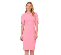 Adrianna Papell Women's Knit Crepe Pearl Midi Dress, Cherry Blossom, 10