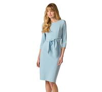 Adrianna Papell Women's Knit Crepe Tie Waist Sheath Dress, Blue Mist, 14