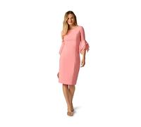 Adrianna Papell Women's Knit Crepe Tiered Sleeve Dress in Coral | Size: 12