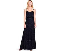 Adrianna Papell Women's long Dress, Black, 18 UK