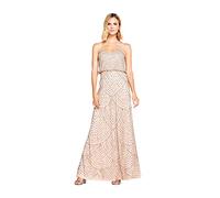Adrianna Papell Women's Long Dresses, Taupe/Pink, 6 UK