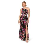 Adrianna Papell Women's One Shoulder Floral Gown Special Occasion Dress