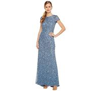 Adrianna Papell Women's Short-Sleeve All Over Sequin Gown