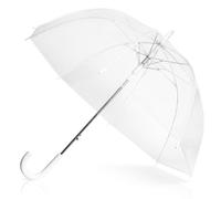 ADRIANO PORCARO - XXL umbrella for two, large, transparent umbrella for weddings and small photo shoots, bridal couple, women and men, girls (105 cm), Transparent, 105 cm, 105cm