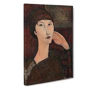 Adrienne By Amedeo Modigliani Canvas Print for Living Room Bedroom Home Office Décor, Wall Art Picture Ready to Hang, 30 x 20 Inch (76 x 50 cm)