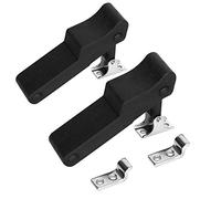 ADrivWell 2pcs Flexible Soft Black Rubber Draw Latch Over Center thermoplastic elastomer Boat Latch with Concealed Keeper for Cooler, Boat Compartment,Cargo Box