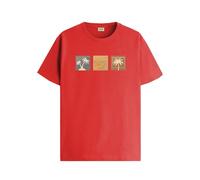 ADRO Mens Printed T Shirt | The Super Soft Tshirt in India| Pure Cotton Lycra Breathable Fabric| 4 Way Stretch Smart tech Fabric| Round Neck T-Shirt (Also in Plus Size) RN25-ST-SUMR-NB, Red, S