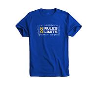 ADRO No Rules No Limits Men's Printed T-Shirt, royal, 7XL
