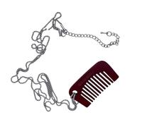 Adrosstoller Comb Pendant Necklace String Necklace Distinctive Accessories Modern Fashion Necklace Hanging Ornament for Daily Party, Metal, No Gemstone