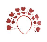 Adrosstoller Festive Hair Hoop Love-shaped Valentine's Day Rose-Selling Stall Market Gadgets