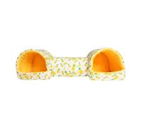 Adrosstoller Natural Soft Bed Hideaway Soft Cave Toy for Small Animal Bed Hamster Rabbits Hideouts Cage Tunnel