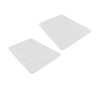 Adrosstoller Practical Small Animal Cage Floor Protector Mat Scratchproof Protective Pad Cage Feet Pad for Hamster Rabbits 2PCS