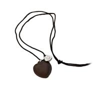 Adrosstoller Sophisticated Heart Necklace Featuring Cord Stylish Vintage Statement Jewelry Trendy Necklace for Various Occasions, Metal, No Gemstone