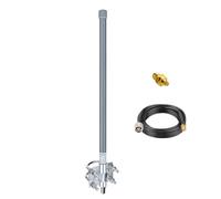 ADS-B Antenna 1090 MHz & 978 MHz Dual Band 6dBi High Gain with 10ft / 3m Cable SMA Male Connector Mcx Adaptor for ADSB Receiver RTL SDR Software Defined Radio