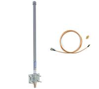 ADS-B Antenna 1090 MHz & 978 MHz Dual Band 6dBi High Gain with RG142 Cable SMA Male Connector Mcx Adaptor for ADSB Receiver RTL SDR Software Defined Radio USB Stick Dongle Tuner Receiver