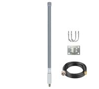 ADS-B Fiberglass Antenna Set 1090MHz 978MHz Dual Band Omni Antenna (ADS-B Antenna w/Cable)