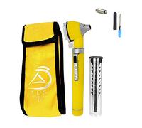 ADS Medicare Mini Otoscope ENT Optical Fibre LED Illumination Medical Tool Diagnostic Examination CE Approved with Complimentary Ear Cleaner & Spare Bulb (Yellow)