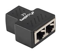 ADS-RJ45-2RJ45-OS Splitter Black RJ45 Female x2, RJ45 Male x1 LANBERG