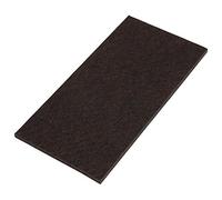 Adsamm® / 1 x self-adhesive felt pad/Brown / 3.94x7.87'' (100x200 mm) / rectangular/Felt furniture glides with 2.16'' (5.5 mm) thickness/Furniture and floor glides
