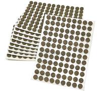 Adsamm® / 1080 x self-adhesive felt pads/Brown/ø 0.39'' (ø 10 mm) / round / 0.138'' / 3.5 mm thick stick-on furniture felt glides/Furniture & Chair Glides