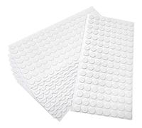 Adsamm® / 1280 x self-stick felt pads / Ø 0.47'' (Ø 12 mm) / white / round / self-adhesive furniture glides with felt thickness of 0.059'' / 1.5 mm