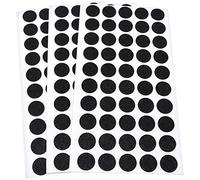 Adsamm® / 150 x Self-Adhesive Felt Pads/Black/Diameter 16 mm/Round / 1.5 mm Thin Self-Adhesive Felt Furniture Gliders