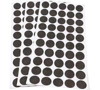Adsamm® / 150 x self-stick felt pads / Ø 0.79'' (Ø 20 mm) / brown / round / self-adhesive furniture glides with felt thickness of 0.059'' / 1.5 mm