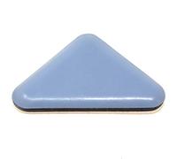 Adsamm® / 16 x PTFE glides | 1,38'' x 1,38'' x 1,77'' (35x35x45 mm) | grey-blue | triangular | Premium quality self-adhesive furniture sliders by Adsamm®