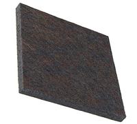 Adsamm® / 16 x self-adhesive felt pads/Brown / 2.76x2.76'' (70x70 mm) / square/Felt furniture glides with 0.216'' (5.5 mm) thickness/Furniture and floor glides