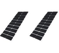 Adsamm® / 20 x self-adhesive felt pads/Black / 0.79x1.57'' (20x40 mm) / rectangular / 0.138'' / 3.5 mm thick stick-on furniture felt glides/Furniture & Chair Glides (Pack of 2)