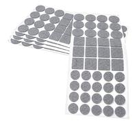 Adsamm® / 220 x self-adhesive felt pads/Grey/ø 0.79'' (20 mm) / ø 1.1'' (28 mm) / 0.98x0.98'' (25x25 mm) / round, square / 0.138'' / 3.5 mm thick stick-on furniture felt glides