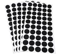 Adsamm® / 250 x self-stick felt pads / Ø 0.79'' (Ø 20 mm) / black / round / self-adhesive furniture glides with felt thickness of 0.059'' / 1.5 mm