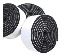 Adsamm® / 3 x self-adhesive Felt Strips/Black / 1.14x39.37'' (29x1000 mm) / rectangular / 0.138'' / 3.5 mm thick stick-on furniture felt glides/Furniture & Chair Glides