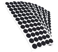 Adsamm® / 300 x self-adhesive felt pads/Black/ø 0.55'' (ø 14 mm) / round / 0.138'' / 3.5 mm thick stick-on furniture felt glides/Furniture & Chair Glides