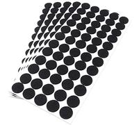 Adsamm® / 300 x self-adhesive felt pads/Black/ø 0.79'' (ø 20 mm) / round / 0.138'' / 3.5 mm thick stick-on furniture felt glides/Furniture & Chair Glides