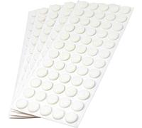 Adsamm® / 300 x self-adhesive felt pads/White/ø 0.55'' (ø 14 mm) / round / 0.138'' / 3.5 mm thick stick-on furniture felt glides/Furniture & Chair Glides