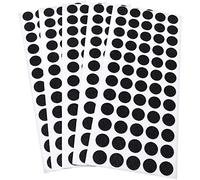 Adsamm® / 300 x self-stick felt pads / Ø 0.55'' (Ø 14 mm) / black / round / self-adhesive furniture glides with felt thickness of 0.059'' / 1.5 mm