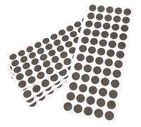 Adsamm® / 300 x self-stick felt pads / Ø 0.55'' (Ø 14 mm) / brown / round / self-adhesive furniture glides with felt thickness of 0.059'' / 1.5 mm