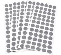 Adsamm® / 300 x self-stick felt pads / Ø 0.55'' (Ø 14 mm) / grey / round / self-adhesive furniture glides with felt thickness of 0.059'' / 1.5 mm
