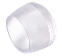Adsamm® / 32 x Leg tips | Ø 0,87'' (Ø 22 mm) | transparent | round | Premium quality outer caps for tubular steel chairs by Adsamm®