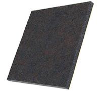 Adsamm® / 4 x self-adhesive felt pads/Brown / 3.94x3.94'' (100x100 mm) / square/Felt furniture glides with 0.216'' (5.5 mm) thickness/Furniture and floor glides