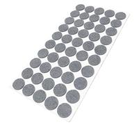 Adsamm® / 50 x self-adhesive felt pads/Grey/ø 0.87'' (ø 22 mm) / round / 0.138'' / 3.5 mm thick stick-on furniture felt glides/Furniture & Chair Glides