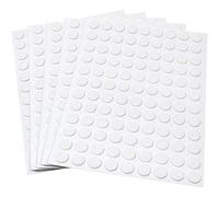 Adsamm® / 540 x self-stick felt pads / Ø 0.39'' (Ø 10 mm) / white / round / self-adhesive furniture glides with felt thickness of 0.059'' / 1.5 mm