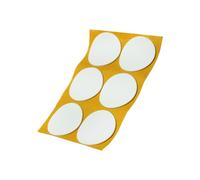 Adsamm® / 6 x self-adhesive anti-slip pads made of EPDM cellular rubber/ø 2.76'' (ø 70 mm) / White/round / 0.098'' (2.5 mm) thick anti-slip glides