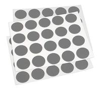 Adsamm® / 60 x cover caps | Ø 0.51'' (Ø 1,3 cm) | grey dark | round | 0.018'' (0,45 mm) thin, self-adhesive furniture patches by Adsamm®