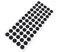 Adsamm® / 60 x self-stick felt pads / Ø 0.55'' (Ø 14 mm) / black / round / self-adhesive furniture glides with felt thickness of 0.059'' / 1.5 mm