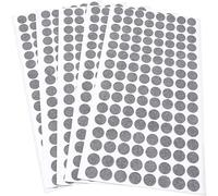 Adsamm® / 640 x self-stick felt pads / Ø 0.47'' (Ø 12 mm) / grey / round / self-adhesive furniture glides with felt thickness of 0.059'' / 1.5 mm
