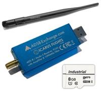 ADSBexchange.com RTL2832U-based ADS-B SDR w/Amp and 1090 Mhz Filter & Software on Industrial MicroSD