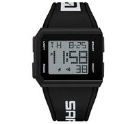 ADSBIAOYE Square Mens Digital Watch Outdoor Sports Multi-Function Watch LED Waterproof Chronograph Electronic Watches, black, Business, leisure, outdoor sports, tourism and adventure